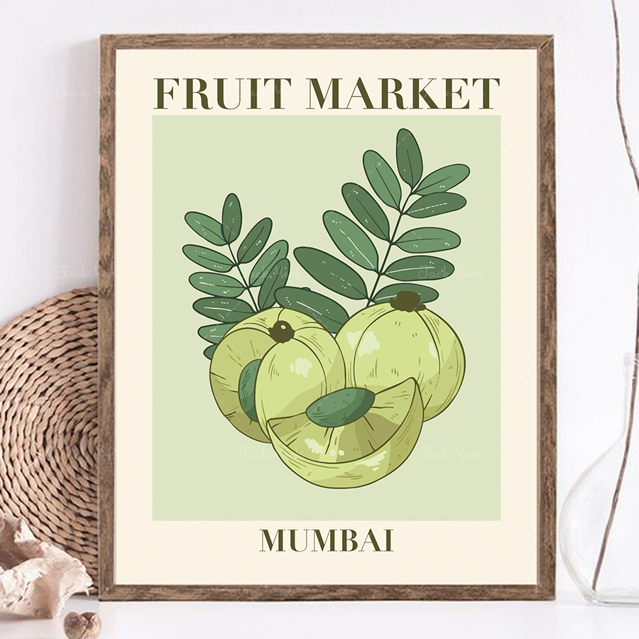 Plant Jackfruit - Impressão do mercado de frutas, pôster